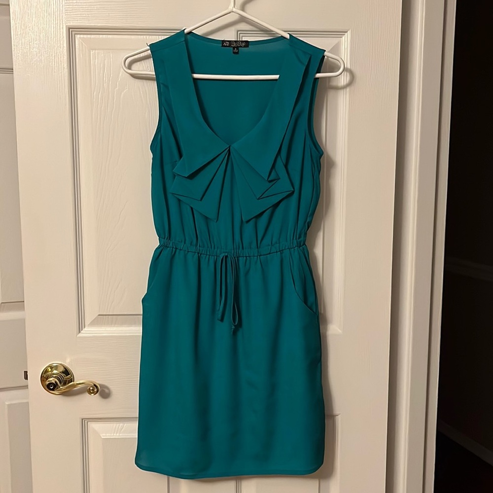 BeBop Green Small Dress with Pockets